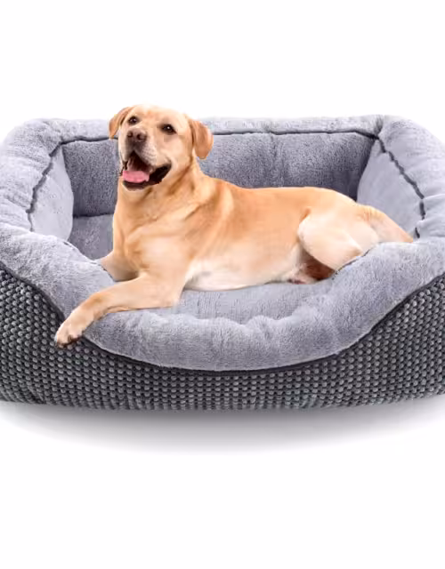 Dog Beds for Dogs Washable, Rectangle Dog Bed. Orthopedic Dog Bed, Warming Soft Calming Sleeping Puppy Bed Durable Pet Bed
